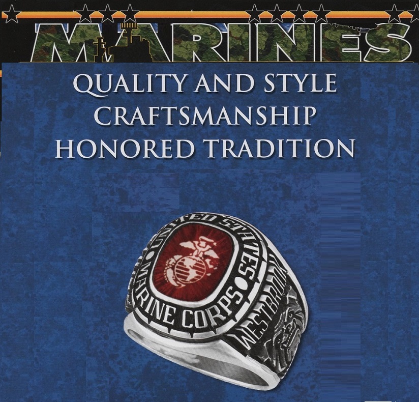 usmc rings, gold marine corps rings
